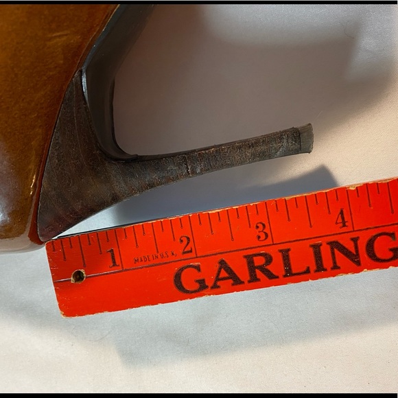 ❌lui chung  patton leather tall boots 8 real fur 4” heel  knee-high - Picture 9 of 12